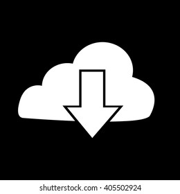 Upload to cloud icon Illustration design