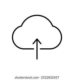 Cloud-Symbol auf transparentem Hintergrund hochladen
