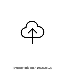upload cloud icon. sign design
