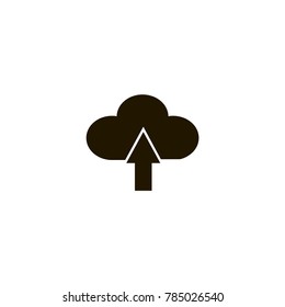 upload cloud icon. sign design