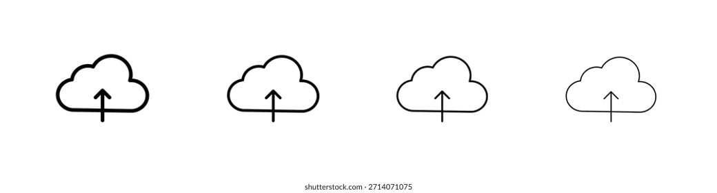 Symbol-Piktogramm-Set in die Cloud hochladen