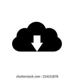 Upload cloud icon - vector