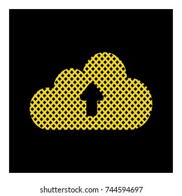 upload cloud icon vector