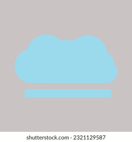 Upload cloud icon. Vector illustration.