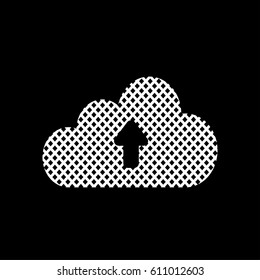 upload cloud icon vector illustration
