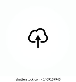 Upload To Cloud Line Art Icon Vector Design Interface Collection Using For Book, Application, Presentation Or Website