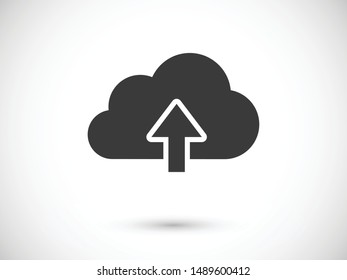 Upload, cloud storage icon vector illustration EPS10