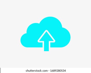 Upload, Cloud Storage Icon Vector Illustration EPS10