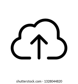 Upload to cloud vector icon