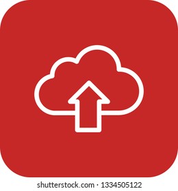 Upload Cloud Vector Icon