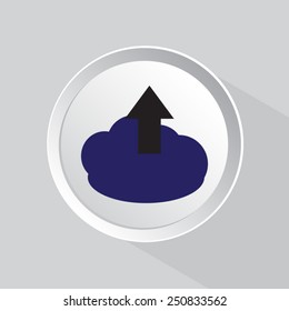 Upload to Cloud. Vector icon.
