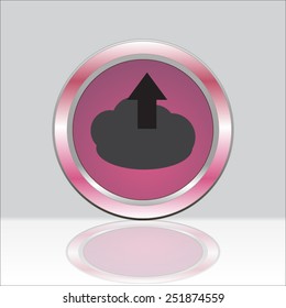 Upload to Cloud. Vector icon.