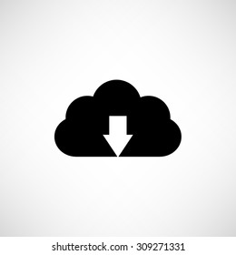  Upload cloud   - vector icon