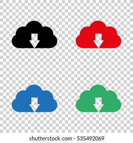 Upload cloud  - vector icon