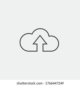 upload cloud vector icon online cloud storage