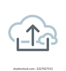 upload document, data, file to cloud. add button concept illustration line icon design editable vector eps10