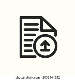 Upload document. document icon. sign design