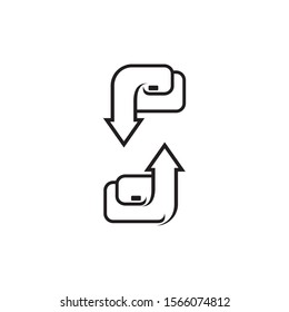 upload and download icon design template