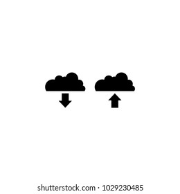 upload download icon vector
