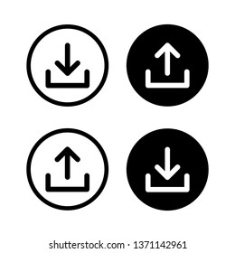 Upload and Download icon vector