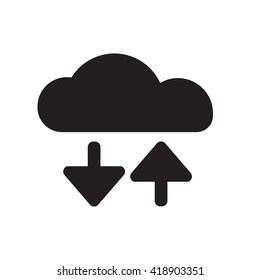 upload download icon vector
