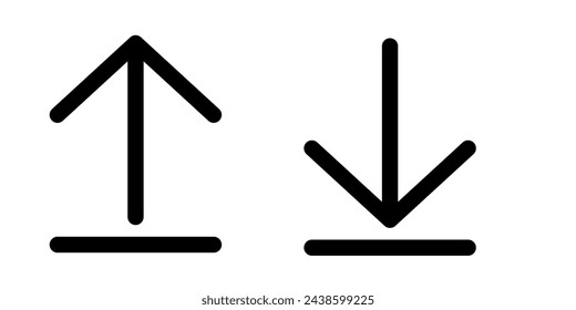 Upload Download icon vector design template