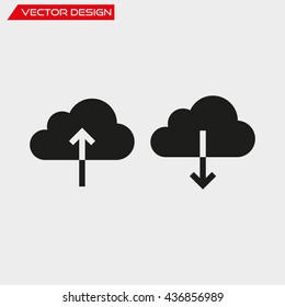 Upload and download icons