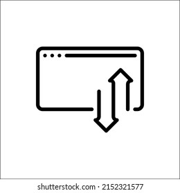 upload and download icons, suitable for presentation icons, web and mobile applications