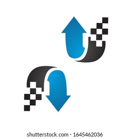cargar imágenes de plantillas vectoriales de icono de logotipo de descarga