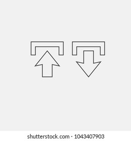 upload and download vector icons