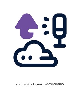 upload duotone icon. Sleek and modern vector icon for websites, mobile apps, marketing materials, and corporate design. Fully scalable and ready to use.