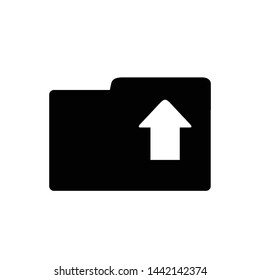 Upload file or document icon symbol vector illustration