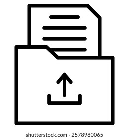 Upload file Icon Black and white logo