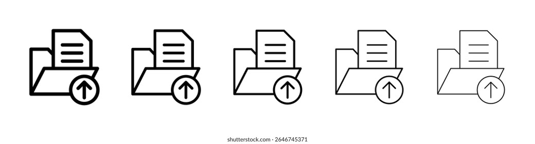 Concepto de icono de archivo de Cargar. Diseño gráfico, logotipo, Web, interfaz de usuario.