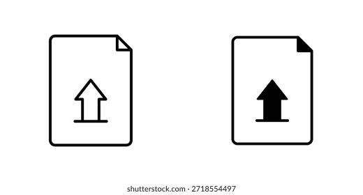 Carregar coleção de design de ícone de arquivo. Sinal e símbolo vetorial para designs de interface do usuário