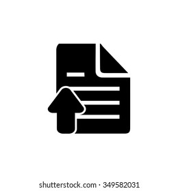 Upload File Icon. File Document Symbol.