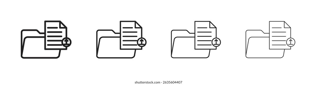 Upload file Icon Flat illustration sign