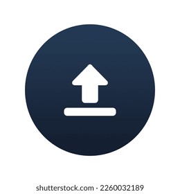 Upload file icon, Flat vector illustration for web and mobile interface, EPS 10