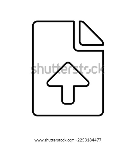 Upload File Icon in Line Style
