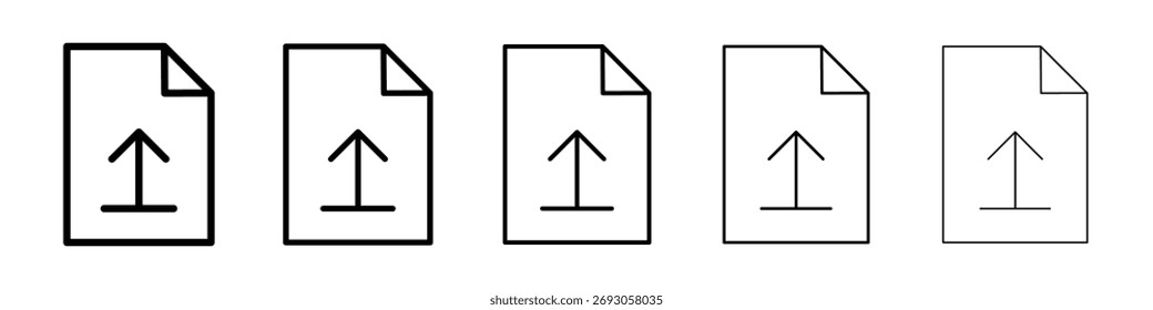 Upload file icon for mobile concept and web design.