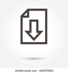 Upload File icon, modern design web element on white background. logo