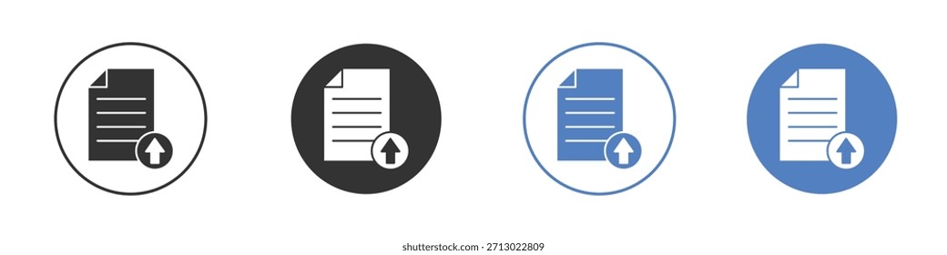 Cargar de archivos icono simple minimalista Vector EPS