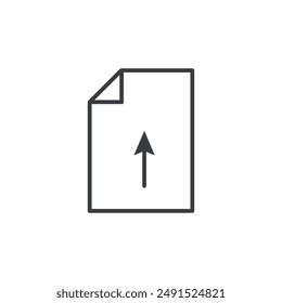 Upload file icon symbol design collection