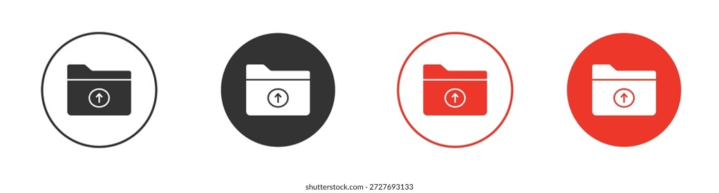 Upload file icon symbol. Simple, flat design for web or mobile app. Minimal Vector illustration logotype.
