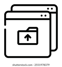 An upload file icon used to represent file upload actions within modals or pop-up dialogs.