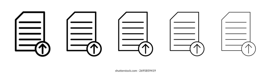 Upload file icon Vector Art Illustration