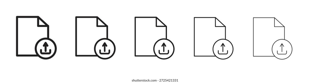 Cargar archivo icono Vector elemento de diseño Vector EPS 10