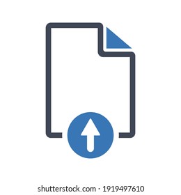 Upload file icon (vector illustration)