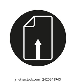 Cargar icono de archivo. Ilustración vectorial. EPS 10.