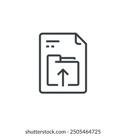 Upload File icon, vector illustration